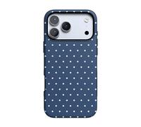 Casely iPhone 17 Pro Case | On The Dot | Navy Polka Dot | Compatible with MagSafe | Bold Protective Design