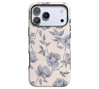 Casely iPhone 17 Pro Case | Vintage Floral | Ink & Iris | Bold Protective Design | Compatible with MagSafe