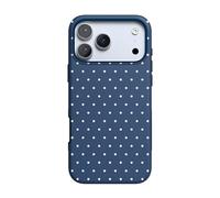 Casely iPhone 17 Pro Max Case | On The Dot | Navy Polka Dot | Compatible with MagSafe | Bold Protective Design