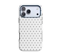 Casely iPhone 17 Pro Max Case | On The Dot | White Polka Dot | Compatible with MagSafe | Bold Protective Design