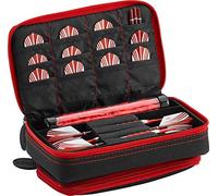Casemaster by GLD Products Plazma Plus Dart Case Black with Ruby Zipper and Phone Pocket, Black/Ruby