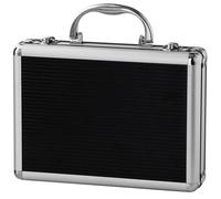 Casemaster Legion Aluminum Dart Case Holds 9 Steel Tip and Soft Tip Darts with Extra Space to Keep Flights in Shape, and Numerous Pockets and Tubes for Storage of Accessories,Black