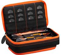 Casemaster Plazma Plus Black with Orange Trim Dart Case and Phone Pocket