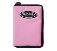 Casemaster Select Nylon Steel and Soft Tip Dart and Accessory Case, Holds 3 Darts, Foam Cushion Allows Flights to be Stored Open without being Crushed,Pink