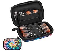 Casemaster Sentinel 6 Dart Case, Holds Extra Accessories, Tips, Shafts and Flights, Compatible with Steel and Soft Tip Darts, Impact & Water Resistant Tactech Shell, Tie Dye