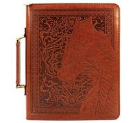 CASEMATIX Book Cover Sleeve for 11" TTRPG Rulebooks - Protective Large Book Cover for TRPG Books up to 11" x 8.5" x 1" with Built-in Bookmark and Pen Loops Compatible with DnD Books & More
