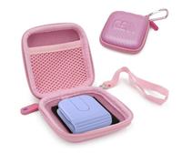CASEMATIX Carrying Case Compatible with Logitech Mobi Fold Foldable Wireless Mouse - Hard Shell EVA Travel Storage Case with Soft Padded Interior for Portable Bluetooth Mouse, Pink Case Only