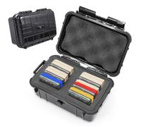 CASEMATIX Game Case Holder Compatible With Gameboy Color and Original Gameboy Cartridges, Fits 18 Game Boy Games In Waterproof Impact Resistant Carrying Case With Foam Game Holders