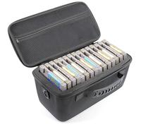 CASEMATIX Game Storage Case Compatible with NES - Hard Shell Case Holds 15 Cartridges Upright, Game Holder with Shock-Absorbing Foam, Travel Game Case Organizer & Box Protector