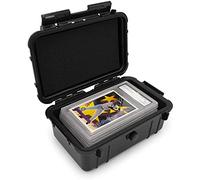 CASEMATIX Graded Card Case Compatible with 6+ BGS 8+ PSA FGS Graded Sports Trading Cards, Waterproof Graded Slab Card Storage Box with Card Carrying Case Impact Absorbing Foam Inserts