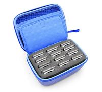 CASEMATIX Hair Clipper Blade Case Compatible with 12 Clipper Guards, Trimmers, Buzzers, Outliners and More Detachable Clippers Metal Guards, Blade Storage Travel Case Only