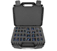 CASEMATIX Miniature Storage Hard Shell Figure Case - Dual Layer Customizable Foam Case for Standard Miniatures, Large Units and Vehicles, Compatible with Warhammer 40k, DND & More!