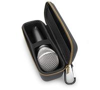 CASEMATIX Single Microphone Case - Fits Shure SM58, SM48 & Dynamic Handheld Wired Microphones up to 6.75” - Ultra-Compact Carry Case for Vocal, Singing & Stage Mics