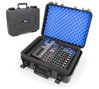 CASEMATIX Stage Mixer Case Compatible with Yamaha Mg10xu Mg10, Mg06 and More 10 Input Stereo Mixers, Shock Absorbing Red Foam
