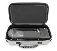 CASEMATIX Travel Case Compatible with Audio-Technica AT-SB727 Portable Turntable Sound Burger Vinyl Record Player - Includes Carry Case Only with Handle and Shoulder Strap, Grey