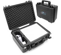 CASEMATIX Travel Case Compatible with Mini Satellite Internet Dish Kit, Waterproof IPX7 Hard Carry Case with Custom Foam, Storage for Cables, Mount, Power Supply & Accessories