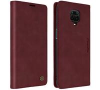 CaseMe Redmi Note 9S/9 Pro/9 Pro Max Vintage Back Cover Wallet, Bordeaux
