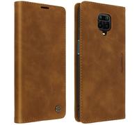 CaseMe Redmi Note 9S/9 Pro/9 Pro Max Vintage Back Cover Wallet, Camel
