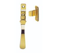 Casement Fastener Durable Metal Hardware for Secure Window Closure in Residential and Commercial Use (Polished Brass, Non-Locking)