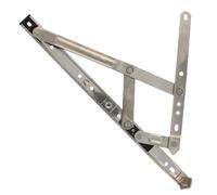 Casement Window Friction Hinge Stay Silver Tone Home Improvement Accessories Tools(14inch2.5 1pc)