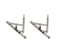 Casement Window Friction Hinge Stay Silver Tone Home Improvement Accessories Tools(16inch3 2pc)(10inch2.5 2pc)