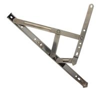 Casement Window Friction Hinge Stay Silver Tone Home Improvement Accessories Tools(16inch3 2pc)(14inch3 1pc)