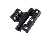 Casement Window Hinge 1 pcs Aluminum Alloy Door and Window Hinge Broken Bridge Heat Insulation Flat Open Hardware Folding Thickened Hinges(Black-90mm)