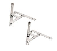 Casement Window Hinges 8-inch Stainless Steel Friction Stay Hinges - 2pcs