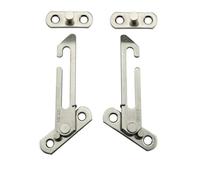 Casement Window Limiter Stainless Steel Support Wind Hook Latch Brace Retainer Hinge Lock for Window(Type B-Left and Righ)