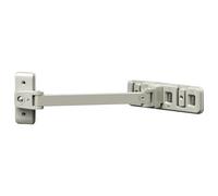 Casement Window Safety Lock - 1.38x12.2x2.44 Inches Multi-Angle Opening Limit Device, 180g Heavy Duty Guard | Simple Peel and Stick Secondary Security for Inward Outward Doors Closets