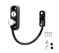 Casement Window Security Lock - Window Locks, Child Safety Locks | Push Open Antitheft Window Locks with Keys, Push Pull Limiter for Prevents Child Falling for Door & Appliances