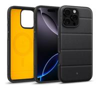 Caseology Athlex Mag for iPhone 16 Pro Case [Sandstone Texture for Anti-Scratch] Magnetic Military Grade Drop Protection Case Cover for iPhone 16 Pro - Active Black