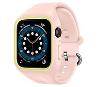 Caseology Nano Pop Case with Strap Compatible with Apple Watch Series 7 45mm / Series 6 44mm/ SE/5/4 - Pink