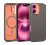 Caseology Nano Pop Mag for iPhone 16 Case [Soft & Dust Free Material] Magnetic Military Grade Drop Protection Side Grip Patterns Case Cover for iPhone 16 - Papaya Grey