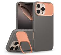 Caseology Nano Pop Mag Kickstand for iPhone 16 Pro Max Case [Metal Kickstand for Camera Protection] Military Grade Drop Protection Case Cover for iPhone 16 Pro Max - Papaya Grey
