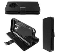 caseroxx Bookstyle-Case for Blackview BV8800 / BL8800 Pro, black | Flip-open book case with inner compartments and all-around protection for everyday use, made of faux leather