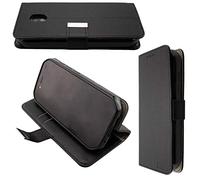 caseroxx Bookstyle-Case for Cat S42 / S42 H+, black | Flip-open book case with inner compartments and all-around protection for everyday use, made of faux leather