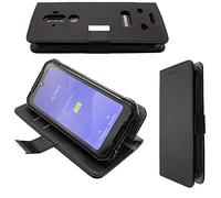 caseroxx Bookstyle-Case for Doogee S58 Pro, Cover, faux leather, black, Card Slots & Magnetic Closure