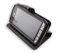 caseroxx Bookstyle-Case for Doro 8030/8031 black | Flip-open book case with inner compartments and all-around protection for everyday use, made of faux leather