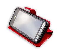 caseroxx Bookstyle-Case for Doro 8030/8031, Cover, faux leather, red, Card Slots & Magnetic Closure