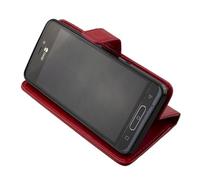 caseroxx Bookstyle-Case for Doro 8035 red | Flip-open book case with inner compartments and all-around protection for everyday use, made of faux leather