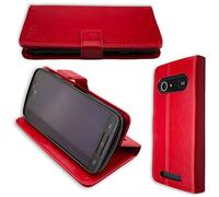 caseroxx Bookstyle-Case for Doro 8040/8042, Cover, faux leather, red, Card Slots & Magnetic Closure