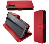 caseroxx Bookstyle-Case for Doro 8050/8050 Plus, Cover, faux leather, red, Card Slots & Magnetic Closure