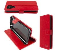 caseroxx Bookstyle-Case for Doro 8100/8110 / 8200/8210 / 8220, red | Flip-open book case with inner compartments and all-around protection for everyday use, made of faux leather