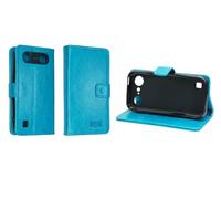 caseroxx Bookstyle-Case for Doro Aurora A10 / A11, light blue | Flip-open book case with inner compartments and all-around protection for everyday use, made of faux leather