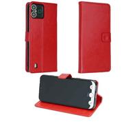 caseroxx Bookstyle-Case for Doro Aurora A30/A31, red | Flip-open book case with inner compartments and all-around protection for everyday use, made of faux leather