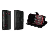 caseroxx Bookstyle-Case for Doro Leva L10 / L11 / E10 / X10, Cover, faux leather, black, Card Slots & Magnetic Closure