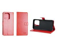 caseroxx Bookstyle-Case for Emporia Smart 6 / ME.6, red | Flip-open book case with inner compartments and all-around protection for everyday use, made of faux leather