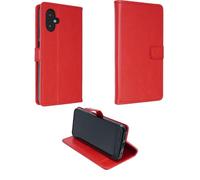 caseroxx Bookstyle-Case for SPC Zeus 2 Pro, Cover, faux leather, red, Card Slots & Magnetic Closure