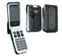 caseroxx Leather-Case with belt clip for Doro Leva L30 / L31